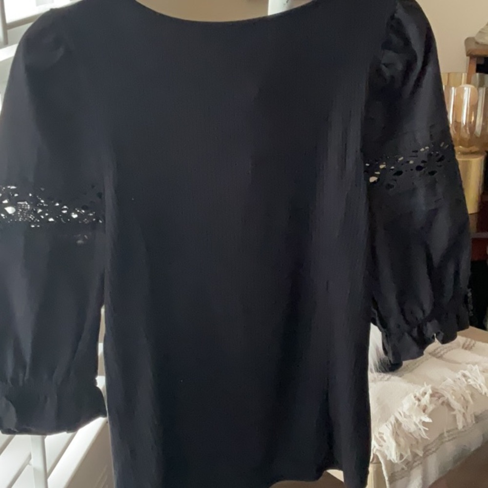 Free People Floral Glenside Peplum Top Peasant Blouse Size SP - Picture 8 of 11